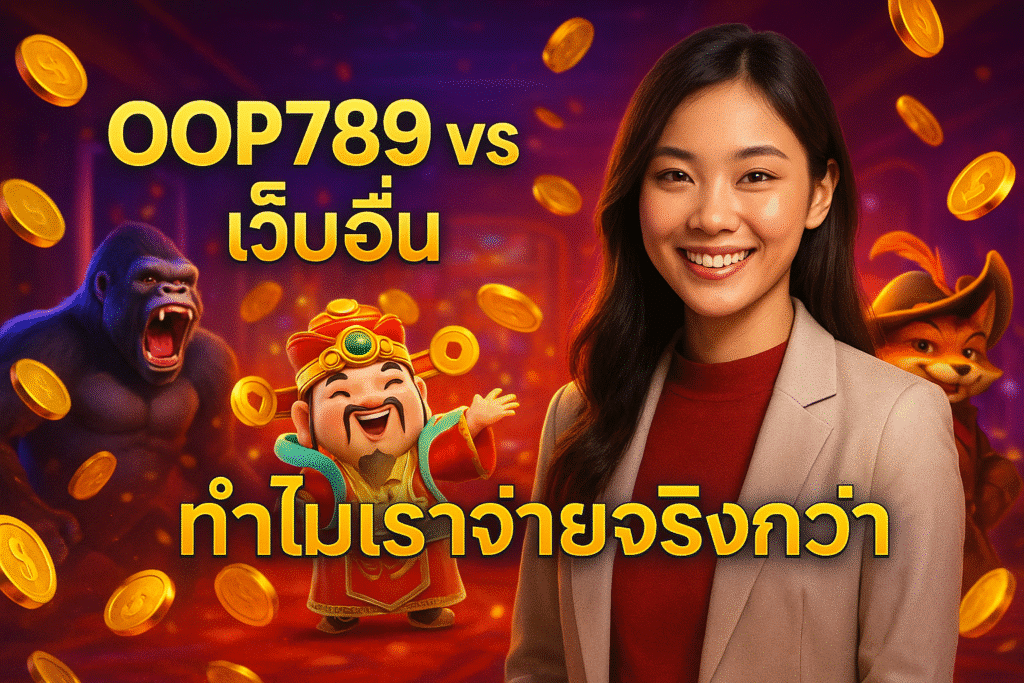 OOP789 vs เว็บอื่น ทำไมเราจ่ายจริงกว่า