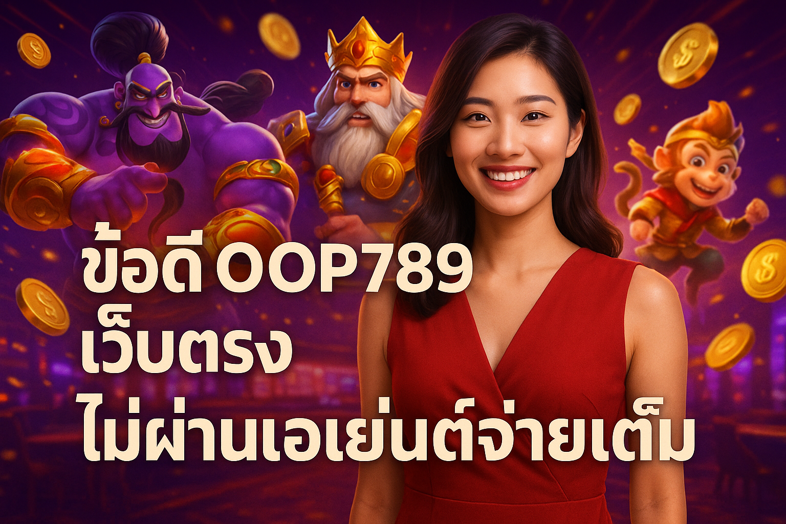 ข้อดี OOP789 เว็บตรง ไม่ผ่านเอเย่นต์จ่ายเต็ม